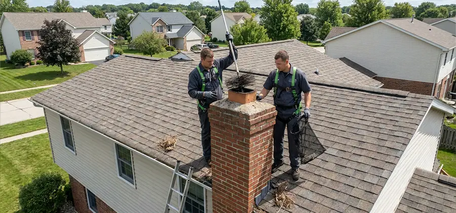Bird Removal From Chimney in Union