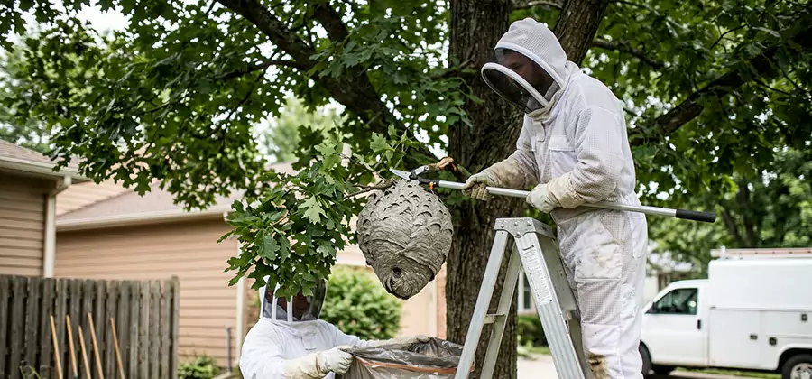 Wasp Nest in Tree Removal Union